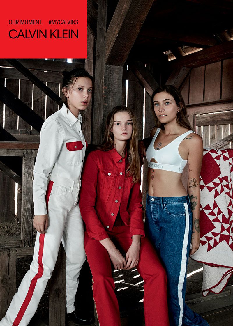 MILLIE BOBBY BROWN, PARIS JACKSON Y LULU TENNEY ESTELARIZAN LA NUEVA CAMPAÑA DE CALVIN KLEIN